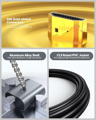 4K USB C to HDMI Adapter+8K HDMI Cable 20 FT 2-Pack, Type C to HDMI Adapter for Monitor Compatible with Thunderbolt 5/4/3 for MacBook Air/Pro, iPhone 17/16 in Saudi Arabia