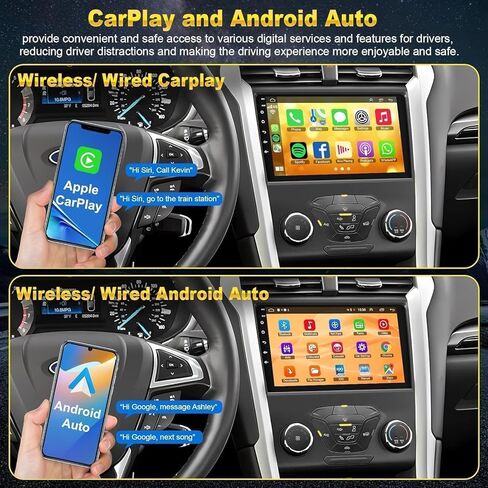 4+64G Car Stereo Android 13 for Ford 2013-2019 Fusion Mondeo, 9 Inch IPS Touch Screen Car Radio with Wireless Carplay/Android Auto,GPS, WiFi, Bluetooth,FM, Support DVR/DSP in Saudi Arabia