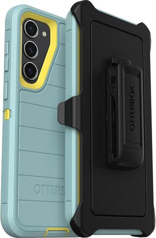 OtterBox Galaxy S23+ (فقط) - حافظة سلسلة Defender - أشرعة وشمس، قوية ومتينة - مع حماية للمنافذ - تشتمل على حامل بمشبك - حماية دفاعية ميكروبية - عبوة غير مخصصة للبيع بالتجزئة in Saudi Arabia