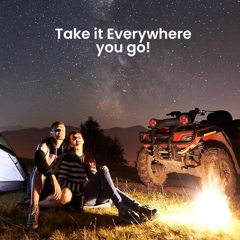 Pyle Marine ATV Powered Speakers - 4.0 Wireless Bluetooth, 1000Watt, Color Changing LED Lights, IP44 Waterproof, 8" Dual Audio Sound System for UTV, Golf Carts, Jetski and Snowmobile in Saudi Arabia