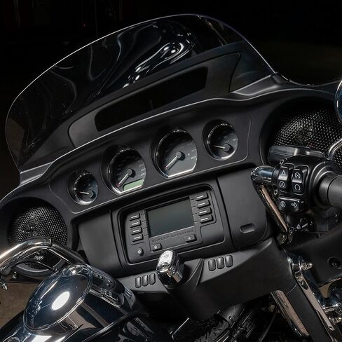 MB Quart 6.5" 3-Way Coaxial Speakers for 2014-2023 Harley Davidson Street & Ultra Glide with 1" Titanium Dome Tweeters & OEM Frame Design Installation in Saudi Arabia