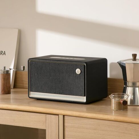Edifier ES300 Tabletop Wireless Speaker, Hi-Res Audio Bluetooth 5.3 & 12H Long Playtime, Crystal Clear Sound Multiple Connectivity for Home Office Outdoor Desktop - Black (Renewed) in Saudi Arabia