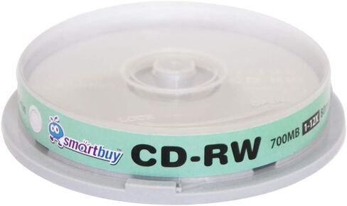 40 Pack Smartbuy CD-RW 1-12X 700MB/80Min High Speed Branded Logo Rewritable Blank Data Media Disc in Saudi Arabia