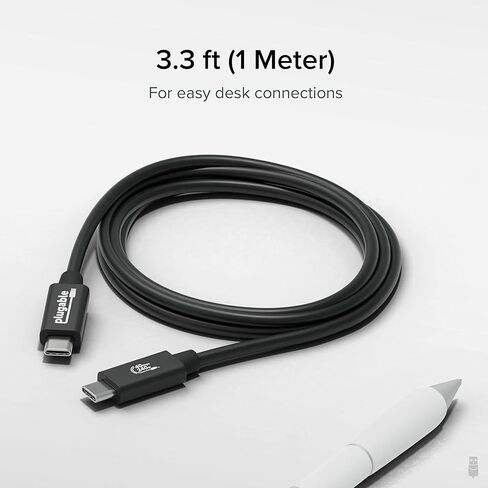 USB-C Power & Connectivity Bundle: Plugable 9-in-1 USB-C Hub + 140W GaN Charger + 240W USB4 Cable | 4K/8K Display, 10Gbps Data, Ethernet, 140W PD in Saudi Arabia