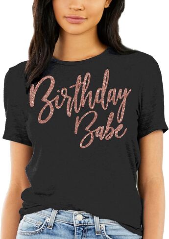 RhinestoneSash Womens It's My Birthday T-Shirt - Birthday Squad & Party Crew Birthday Queen Shirts in Saudi Arabia