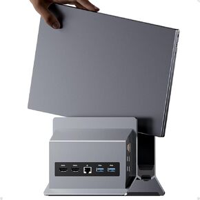 USB C Docking Station Dual Monitor 4K 60Hz, 11-in-1 Vertical Laptop Dock with Stand, 100W PD Charging, 10Gbps USB-C & USB-A, Gigabit Ethernet for Windows/Dell/Lenovo/HP Laptops in Saudi Arabia