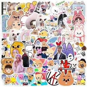 104PCS Stray Stickers Korean Merch Waterproof Vinyl Decals Sticker for Water Bottle Laptop Phone Luggage in Saudi Arabia