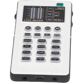XUMIUZIY Portable Voice Changer, Bluetooth Sound Card with 8 Voice Modes 9 Effects Reverb Noise Reduction, Plug and Play for Phone Computer Tablet Gaming Live Broadcast in Kuwait