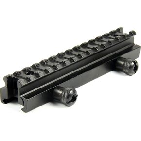 TACFUN See-Thru متوسط ​​0.75 بوصة قاعدة صعود Picatinny Weaver Rail Scope Mount 14 فتحة in Kuwait