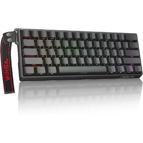 Aula WIN60 HE 60% Mechanical Keyboard Wired, Hall Effect Gaming Keyboard Magnetic Switch Hot Swappable, Adjustable Actuation Rapid Trigger Mode 8000Hz Polling Rate, RGB Keyboard 60 Percent Design in Kuwait
