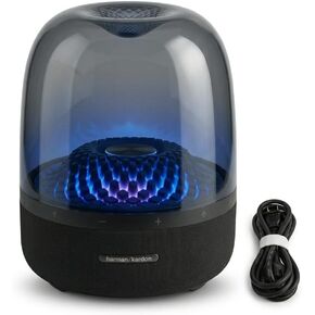 Harman Aura Studio 4 Bluetooth Speaker – Premium 360° Home Audio Speaker with Built-in Subwoofer, Wireless Bluetooth Streaming, Ambient Light Effects, Deep Bass Surround Sound for Living Room in Saudi Arabia