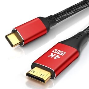 4K USB C to Mini HDMI Cable 2FT, Supports 4K@60Hz, 2K@120Hz, High Speed Type-C to Mini HDMI Uni-Directional Cord, for Steam Deck, ROG Ally, Laptop, MacBook, KYY, ARZOPA, MNN Portable Monitor in Saudi Arabia