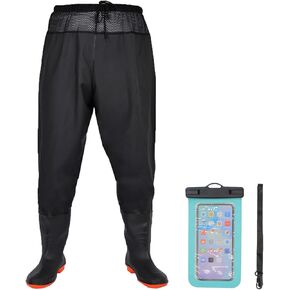 Fishing Waist Waders for Men Women，Fishing Waders with Boots, Nylon/PVC Waist Wader Pants, Waterproof Wader in Saudi Arabia