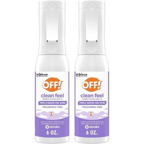 OFF! Clean Feel Insect Repellent Misting Spray, Fragrance-Free Picaridin Bug Spray for Lasting DEET-Free Protection from Mosquitoes and Ticks, 6 oz in Saudi Arabia