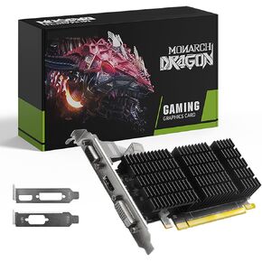 MOUGOL AMD Radeon R5 230 Low Profile Graphics Card, 2GB DDR3 64-Bit, VGA/DVI/HDMI 1.3A, SFF Video Card for Windows 10/8.1/7 PC, PCI Express x16 1.1, Entry Level Computer GPU (Single Fan Cooling) in Saudi Arabia