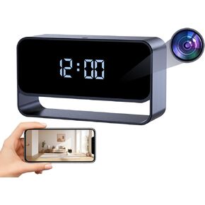 كاميرا مراقبة HiSpyCam WiFi مع شاشة عرض على مدار الساعة - دقة Full HD 1080P - كاميرا مربية لاسلكية للاستخدام الداخلي - تخزين سحابي/محلي in Kuwait