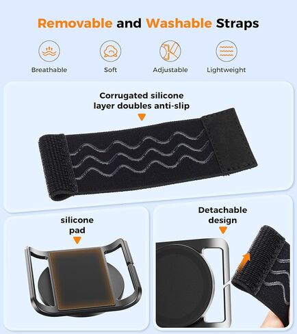 enGMOLPHY MagSafe-Compatible Phone Stand with Adjustable & Replaceable Band, Magnetic Gym Mount for iPhone 17/16/15/14/13 Series,Universal Gym, Stroller, Spin Bike, Treadmill & Outdoor Mount in Saudi Arabia
