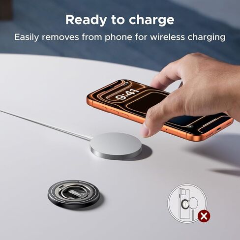 حامل حلقة بمقبض هاتف مغناطيسي من UGREEN لـ MagSafe - حامل بمقبض هاتف يدور 360 درجة، حامل حلقة إصبع للهاتف الخلوي مغناطيسي مزدوج الجوانب متوافق مع iPhone 17/16/15/14/13/12 Pro Max Air in Saudi Arabia