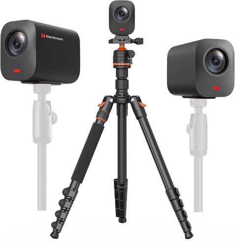 NearStream VM33 3-Pack 2K Wireless Streaming Camera Kit with Tripod, 40X Hybrid Zoom Multi-Camera Bundle for Podcast, Church, Interview & Live Streaming in Saudi Arabia