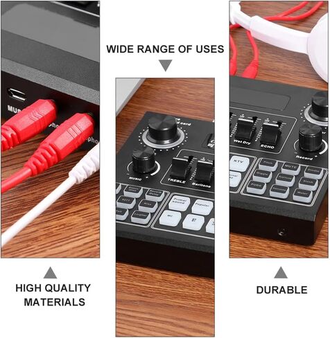 Zerodeko Portable Live Sound Card Voice Changer for Computer and Mobile, External Audio Card with Real-time Voice Changing, Compatible with Streaming and Broadcasting Random Color in Saudi Arabia