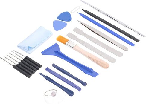 Disassembly Tool Repair Kit, 12 in 1 Magnetic Replaceable Bits Set for Smartphone PC Electronics Repair with Ergonomic Handle Stainless Steel Bits Compact Lightweight Durable in Saudi Arabia