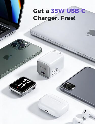 2026 شحن سريع 5 وات لشاحن ساعة Apple، شاحن USB C مطور قابل للطي 35 وات لهاتف iPhone iWatch، كابل شحن مغناطيسي مجدول لـ Ultra 3/Ultra 2/Series 11/10/9/8/7/SE 2-3.3FT in Kuwait