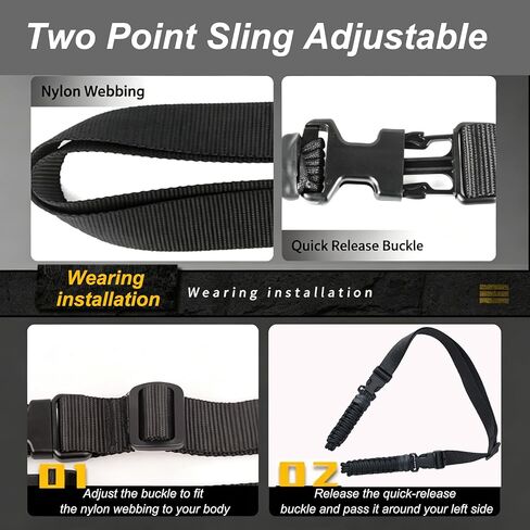 Two Point and Traditional Sling for Outdoor Black in Saudi Arabia