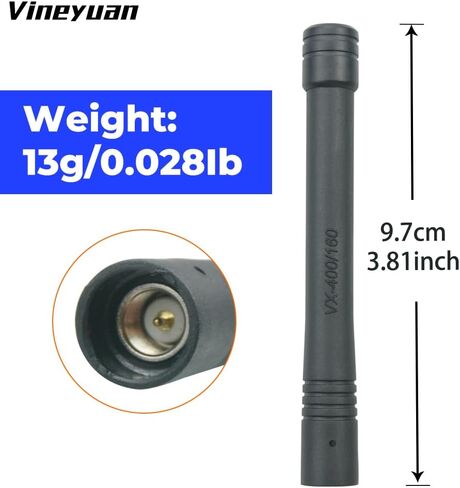 （10 Pack） Walkie Talkie Antenna for Vertex Standard Stubby SMA-Male Antenna Portable Radio VX-160 VX-180 VX-231 VX-350 VX264 136-174MHz in Saudi Arabia