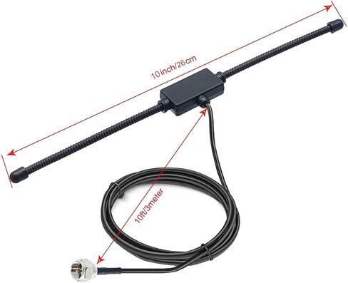 هوائي راديو FM ثنائي القطب لجهاز استقبال استريو - كابل تمديد محوري بطول 10 أقدام (3 أمتار)، هوائي FM داخلي لجهاز بايونير أونكيو ياماها مارانتز بوز ويف نظام الموسيقى المنزلي وجهاز استقبال AV in Kuwait
