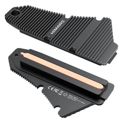 HIMARS PS5 Dust-Proof Heatsink, M.2 NVME SSD Heatsink for PS5 (not for PS5 Slim and PS5 Pro) Magnesium Aluminum Alloy Designed with Pure Copper Strip (US-M24) in Saudi Arabia