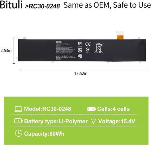 RC30-0248 بطارية الكمبيوتر المحمول ل الماسح بليد المتقدمة 15 2018 2019 2020 2021 RTX 2060 2070 2080 RZ09-02385 RZ09-02386 RZ09-02386E92 RZ09-02486 RZ09-02886 RZ09-02887 RZ09-02888 RZ09-0301 in Kuwait