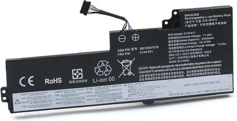 استبدال بطارية الكمبيوتر المحمول T480 T470 01AV421 (داخلية) لسلسلة ThinkPad T480 T470 A475 A485 TP25 المتوافقة مع 01AV419 01AV420 01AV489 SB10K97576 SB10K97577 in Kuwait