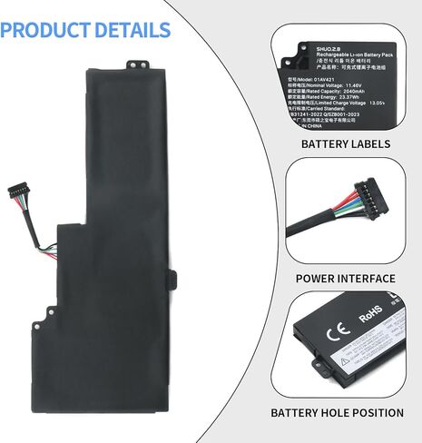استبدال بطارية الكمبيوتر المحمول T480 T470 01AV421 (داخلية) لسلسلة ThinkPad T480 T470 A475 A485 TP25 المتوافقة مع 01AV419 01AV420 01AV489 SB10K97576 SB10K97577 in Kuwait