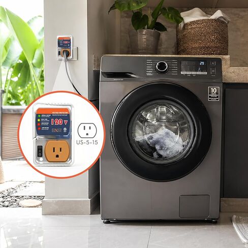 [ETL Listed] BXST Refrigerator Surge Protector, Voltage Protector & Brownout Protector, Adjustable Voltage Regulator, Single Outlet for Home Appliances, 120V 15A 1800W, 2 Pack in Saudi Arabia