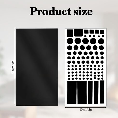 6 Sheet LED Light Blocking Stickers, Blackout & Dimming Sheet for Electronics 100 & 50%-80% Blocking Blackout Sticker for Routers LED Covers (3 Sheets Cut and 3 Sheets Whole) in Saudi Arabia