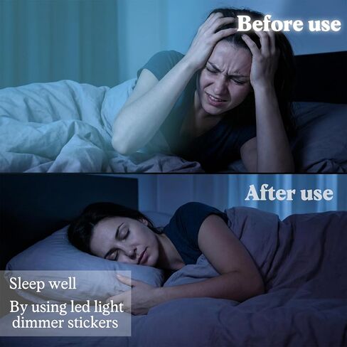 6 Sheet LED Light Blocking Stickers, Blackout & Dimming Sheet for Electronics 100 & 50%-80% Blocking Blackout Sticker for Routers LED Covers (3 Sheets Cut and 3 Sheets Whole) in Saudi Arabia