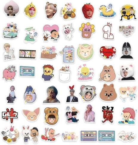 104PCS Stray Stickers Korean Merch Waterproof Vinyl Decals Sticker for Water Bottle Laptop Phone Luggage in Saudi Arabia