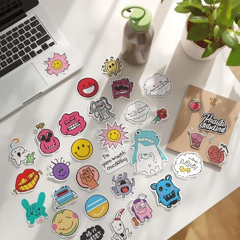300PCS Random Vinyl Stickers Bulk Pack – Waterproof Stickers for Kids, Teens & Adults – Cute Funny Stickers for Water Bottles, Laptops, Helmets, Phone Cases, Scrapbooking, Art & More in Saudi Arabia