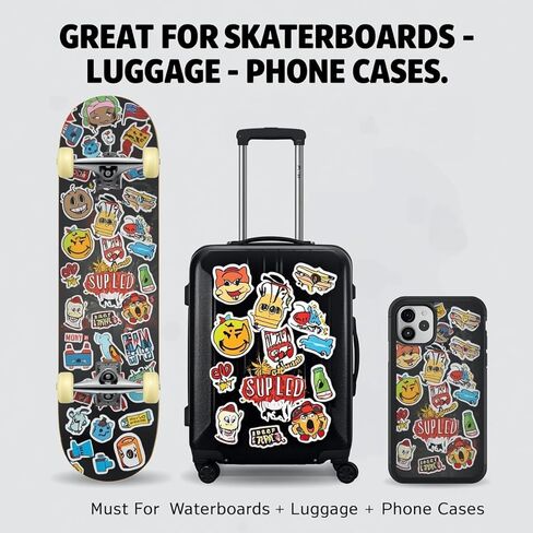 300PCS Random Vinyl Stickers Bulk Pack – Waterproof Stickers for Kids, Teens & Adults – Cute Funny Stickers for Water Bottles, Laptops, Helmets, Phone Cases, Scrapbooking, Art & More in Saudi Arabia