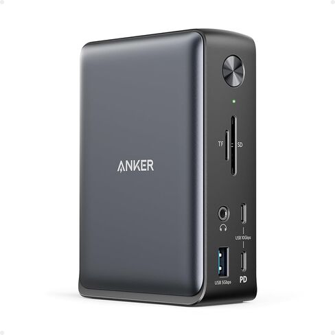 Anker Laptop Docking Station, 13-in-1 USB-C & Anker 2.4G Wireless Vertical Ergonomic Optical Mouse（Bundle） in Saudi Arabia