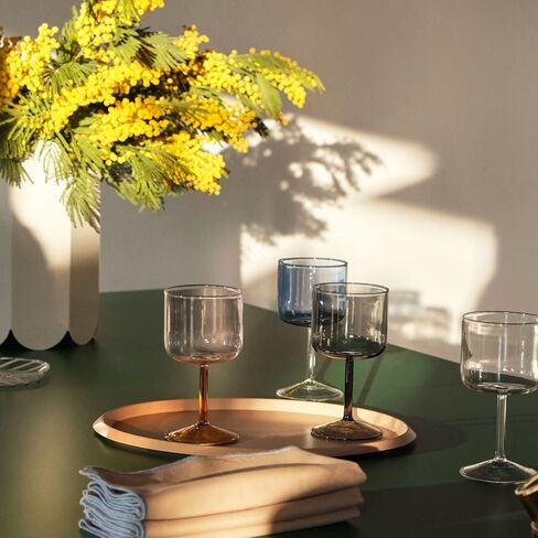 HAY - Tint Wine Glass Set of 2 - Pink and yellow in Saudi Arabia