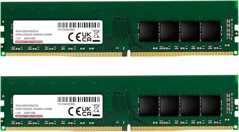 32GB DDR4 3200 MHz UDIMM 288-Pin PC4-25600 1.2V Desktop Memory Module – Single 32GB Stick in Saudi Arabia