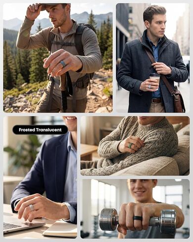10 Pack Silicone Ring Covers Compatible with Oura Ring Gen 4 & Ring 3 Horizon/Heritage, Slim Protective Smart Ring Protectors in Morandi Colors for Women Men, S for 4/5/6/7/8/9 in Saudi Arabia