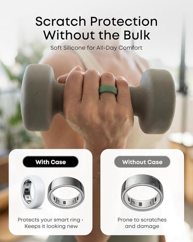 10 Pack Silicone Ring Covers Compatible with Oura Ring Gen 4 & Ring 3 Horizon/Heritage, Slim Protective Smart Ring Protectors in Morandi Colors for Women Men, S for 4/5/6/7/8/9 in Saudi Arabia