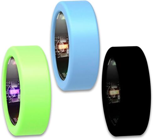 10-Pack Protective Sleeves Compatible with Oura Gen 3/4, Galaxy, Ultrahuman Fitness Rings – Elastic Silicone Covers for Sizes 5-9 (S), Multicolor in Saudi Arabia