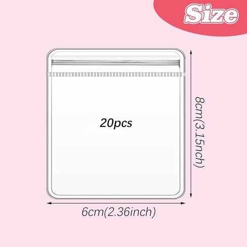 Clear PVC Jewelry Bags - Plastic Transparent Jewelry Packing and Storage Pouches (6 * 8) in Saudi Arabia