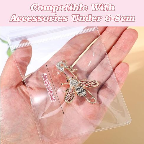 Clear PVC Jewelry Bags - Plastic Transparent Jewelry Packing and Storage Pouches (6 * 8) in Saudi Arabia