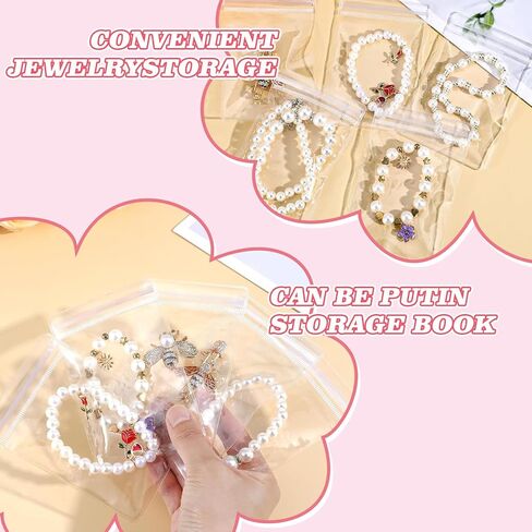 Clear PVC Jewelry Bags - Plastic Transparent Jewelry Packing and Storage Pouches (6 * 8) in Saudi Arabia