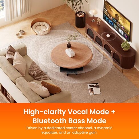 2.4GHz Wireless TV Speakers,Voice Clarifying Dialog Potable TV Speakers for Hard of Hearing and Elderly,27H Playtime,No Delaym,Compatible with Optical AUX RCA TVs,100Ft Range,Bluetooth TV Speakers ﻿ in Saudi Arabia