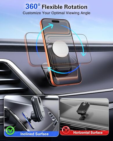 pop-tech Car Phone Mount for Socket Grip, Strong Sticky Cell Phone Holder for Auto Dashboard, Adjustable Adhesive Car Mount Compatible with Thick Wallet Grip Card Holder for iPhone Samsung in Saudi Arabia